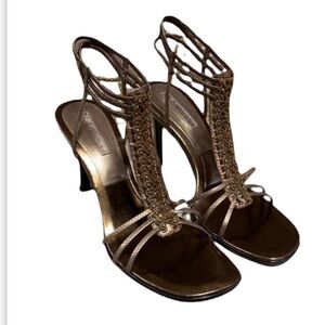 Nine West NW Rochelle Brown Leather Heel Size 9.5